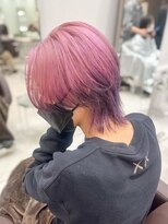 シュク 高円寺(SYUK)&nbsp;ケアブリーチ/ピンク/裾カラー/デザイン【SYUK高円寺】kanna