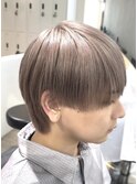 ミルクティーグレージュメンズカラーマッシュ