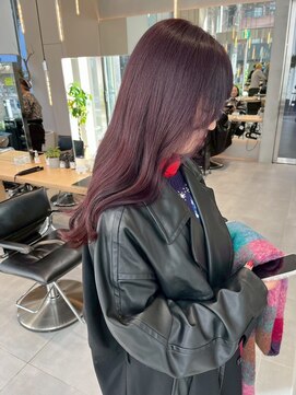 ガリカ 横浜(Gallica) 透明感ラベンダー×ツヤ感たっぷりロングレイヤー