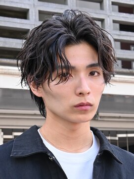 テン 心斎橋(tenn.) フェザーショートフェザーパーマニュアンスパーマショートヘア