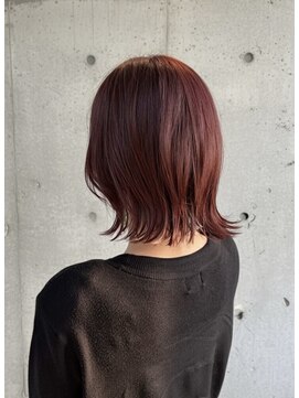 ゴットイズム(GOTTO ISM) ブリーチ履歴なしでできる！切りっぱなしボブ×チェリーレッド