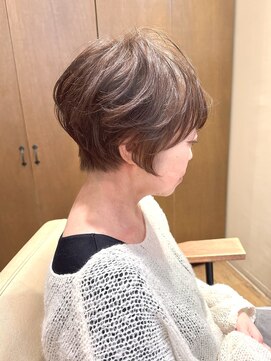 50代、ふわっと、くしゃっとやんわりショート