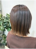 縮毛矯正/ストレート/髪質改善/外ハネ/ミディアム/ボブ/くびれ