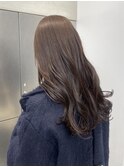 透明感ベージュ/まとまるロングヘア