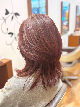 ナトゥーラ 大通店(Natura) 【20代30代40代】大人レイヤー×レッドブラウン【札幌/大通】