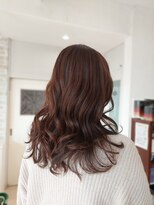 ヘアーズ 本店(HAIRZ)&nbsp;《HAIRZ 》藤井☆エレガントセミロングシナモンベージュカラー