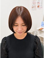 ヘアアトリエ ナイン 岡部店(hair atelier nine)&nbsp;ダークパープル/ナチュラルショート/夏のヘアアレンジ/福島市