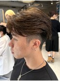 調布メンズパーマニュアンスパーマフェザーパーマセンターパート
