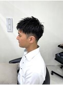 メンズショート/メンズスタイル/メンズカット/アップバング
