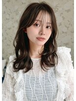 アグ ヘアー ランド 盛岡上田店(Agu hair land)&nbsp;《Agu hair》【20代×韓国風】くびれカット ミディアム モカ