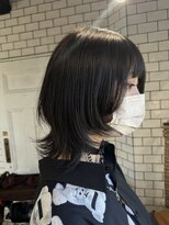hyon myon/RISEbyREVO 綾瀬店【ヒョンミョン】&nbsp;ハッシュカット/デザインカラー/グレージュ[綾瀬駅/韓国ヘア]