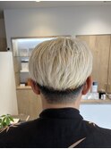 メンズブリーチ,ホワイトカラー,マッシュ,ツーブロック【草加】