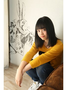 シエル ヘアーメイクアップ(CieL hair make up) 超清純派!!ダークグリーンの重ためボブディ☆