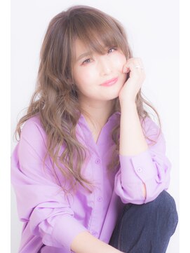 ジャン クロード ビギン 表参道店(JEAN CLAUDE BIGUINE) バレイヤージュ + ゆる巻きロング 20代30代40代