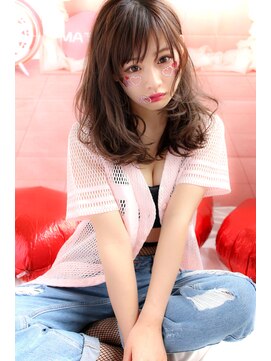 マーリャヘアー(mallia hair) ゆるふわアッシュグレージュセミロングｂｙ塚本あつし