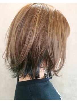 ヘアアンドスパ メロウ(hair and spa mellow) 外はねボブ☆ハイトーンベージュ