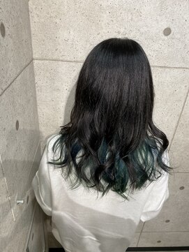 ヘアサロン ドットプラス 町田店(dot. plus) インナーカラー ×グリーン