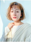 エアリーボブ_ショートパーマホワイトアッシュ_48255