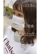 アピッシュ アオヤマ(apish AOYAMA) コテ巻き風パーマ