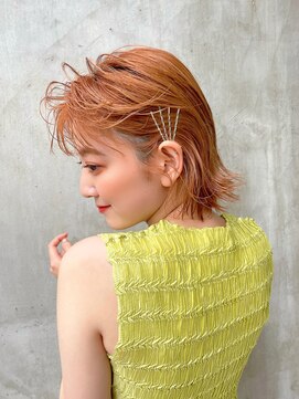 プレスドットサロン 表参道 青山(Press. Salon) イメチェンにオススメ色っぽオレンジベージュ【表参道/青山】