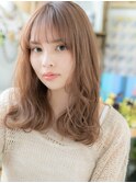 ■ミルクティーピンク小顔くせ毛風カール312★上尾20代30代40代