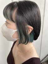 フラバー(flover) オシャレなインナーカラー☆シアーグリーン☆