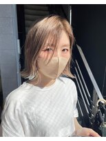 ナップヘアー NAP hair 【切りっぱなしボブ】ミルクティーベージュ