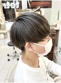 メンズカラー!ブリーチ込みの透明感グレージュ