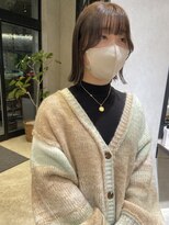 ロンドプロフィール 浦和(Lond profil)&nbsp;顔まわりカット　ぷつっとボブ　イメチェン　haruhi 【浦和】