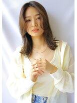 ソヨン 加古川店(SOYON)&nbsp;センターパート 鎖骨下外ハネ