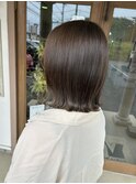 前髪/マチルダボブ/ピンクベージュ/インナーグレージュ/岡崎