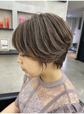 ハイライトカラー/ハンサムショート/ブリーチカラー