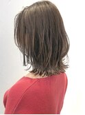 say.黒髪ボブルフネビージュ小顔ワンレンオリーブグレージュ艶髪