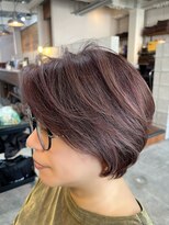 ルーファス 恵比寿 渋谷(Ruufus) モーブショートボブ 2411