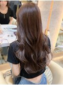■ 着物ヘアフェミニンロング似合わせカットウェーブミディアムx