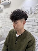 スペインカール/縦落ちツイスパ/前下りマッシュ/メンズパーマ