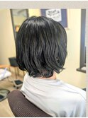 くせ毛風カール・ボブ