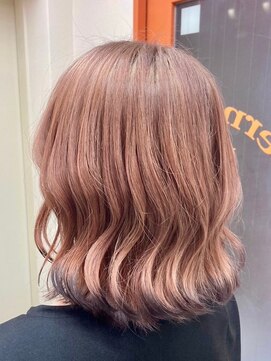 マティーナ ヘアー 池袋(Matina hair) 【エンドカラー/裾カラー/ピンクベージュ】池袋美容室