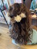 早朝7時　ヘアセット　￥8000