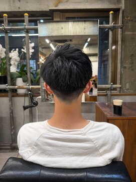 タメ(tame-) サーフカール/フェザーパーマ/ブルーブラック【都賀/メンズ】