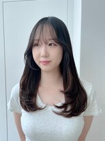 ロンド ボーイ 表参道(Lond BOY)&nbsp;暗めカラー/姫カットレイヤー/マロンベージュ/くすみベージュ