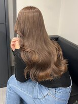 ベレーザ 渋谷神南(Beleza)&nbsp;16183ナチュラルブラウンレイヤーラウンドバングオリーブグレー