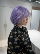 エン 栄店(enne)&nbsp;ホワイトラベンダー×レイヤーボブ