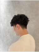 波巻きパーマツイストパーマスパイラルパーマメンズツーブロック