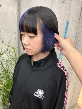 オムズポカ 栄矢場町店(OM's poka) ブロックカラー/デザインカラー/ボブ