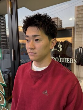 ザスーツブラザーズ 名古屋 金山店(THE SUITS BROTHERS) MEN'SHAIRウルフカルマパーマメンズショートイージーパーマ