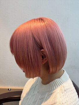 【ブリーチカラー】ホワイトピンク