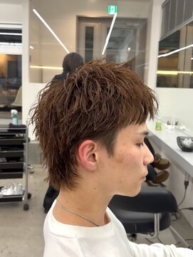 テンション(tension) メンズカットスパイキーショートブラウン札幌大通バスセンター