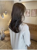 韓国/顔周りレイヤー/おくれ毛/ベージュ/ダブルカラー/東区/松崎