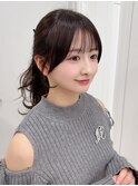 ロング顔周りレイヤーおくれ毛前髪カット_F31315